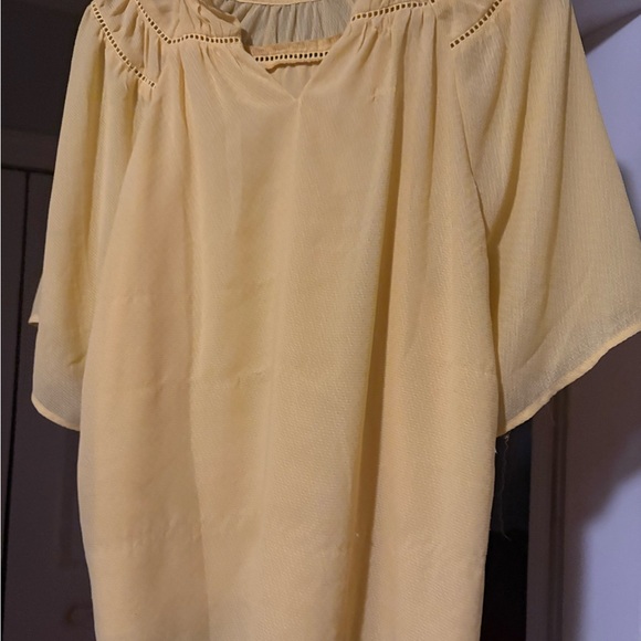 Ann Taylor Tops - Ann Taylor Pale Yellow Blouse